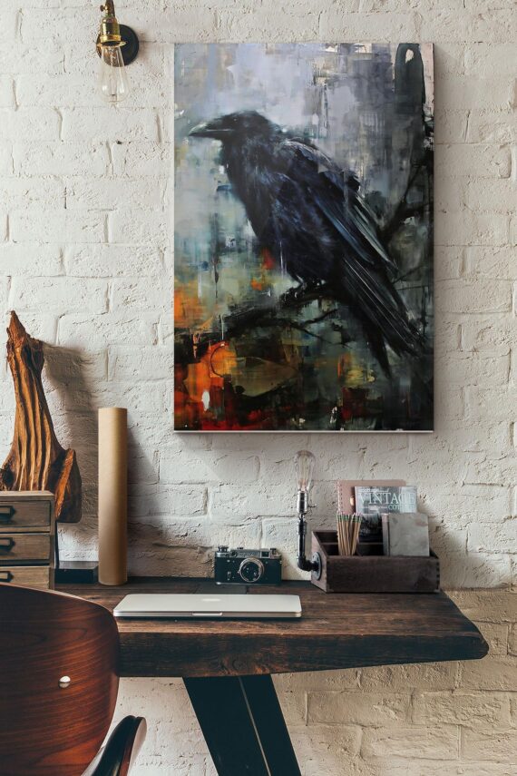 The Raven Watercolor Poster Daymira Wear For Everyday Pleasant