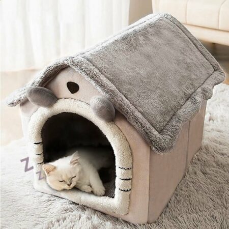 Daymira Soft Dog & Cat Bed House Indoor, Cute Winter Pet House Tent