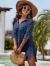 Bathing Suit Shirt Cover Up Dress Swiss Dot For Beach Swim Daymira™