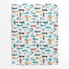 Airplanes Boys Seamless Pattern Fleece Blanket