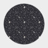 Space Seamless Pattern Comet Planet In The Sparkling Night Sky Round Carpet