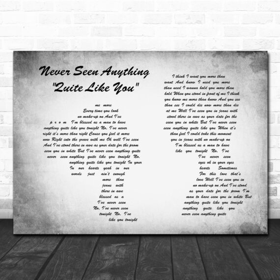 The Script Never Seen Anything Quite Like You Man Lady Couple Grey Song Print