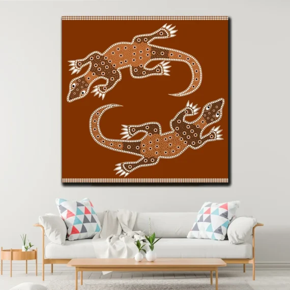 Waran Pair Canvas Wall Art - Daymira Store