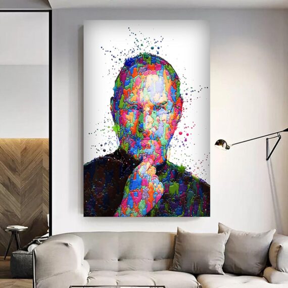 Steve Modern Painting Canvas Wall Art - Daymira Store