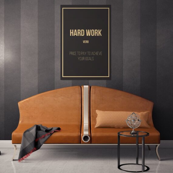 Hard work- definition Canvas Wall Art - Daymira Store