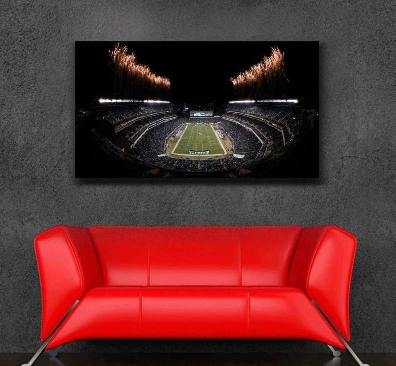Philadelphia Eagles Stadium Ready to Hang Canvas Daymira™ Wear For