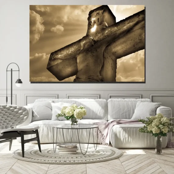 Christ on the Cross Wall Art Canvas – Daymira store – Daymira™ Wear For ...