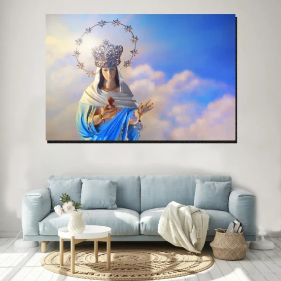 Mary Divine Mother of God Wall Art Canvas - Daymira store