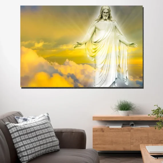 Jesus in Heaven Wall Art Canvas - Daymira store