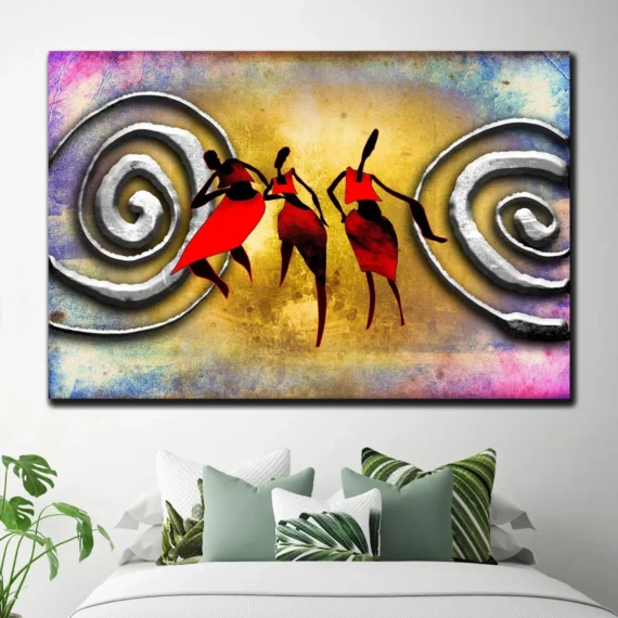 African Rhythm Canvas Wall Art Daymira Store Daymira™ Wear For Everyday Pleasant