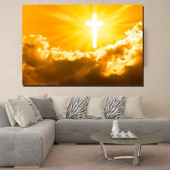 Jesus Christ Sun Rays Wall Art Canvas - Daymira store