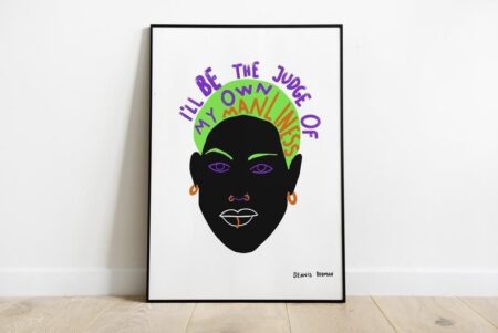 Dennis Rodman Print - Dennis Rodman Poster - Basketball Illustration