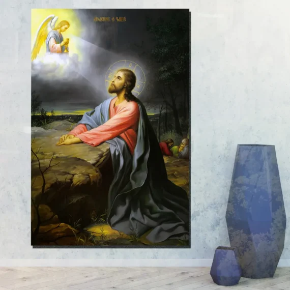 Jesus in Prayer Wall Art Canvas - Daymira store