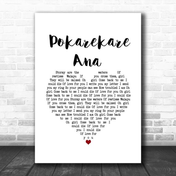 Hayley Westenra Pokarekare Ana White Heart Song Lyric Art Print