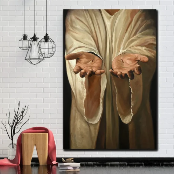 The Hands of Jesus Wall Art Canvas – Daymira store – Daymira™ Wear For ...