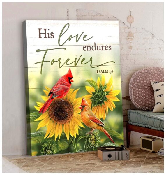 His Love Endures Forever Matte Canvas