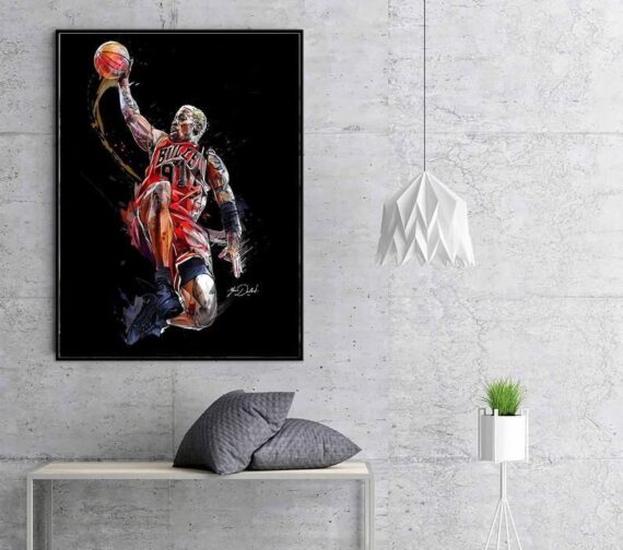 Nba Dennis Rodman Canvas - Colin Canvas