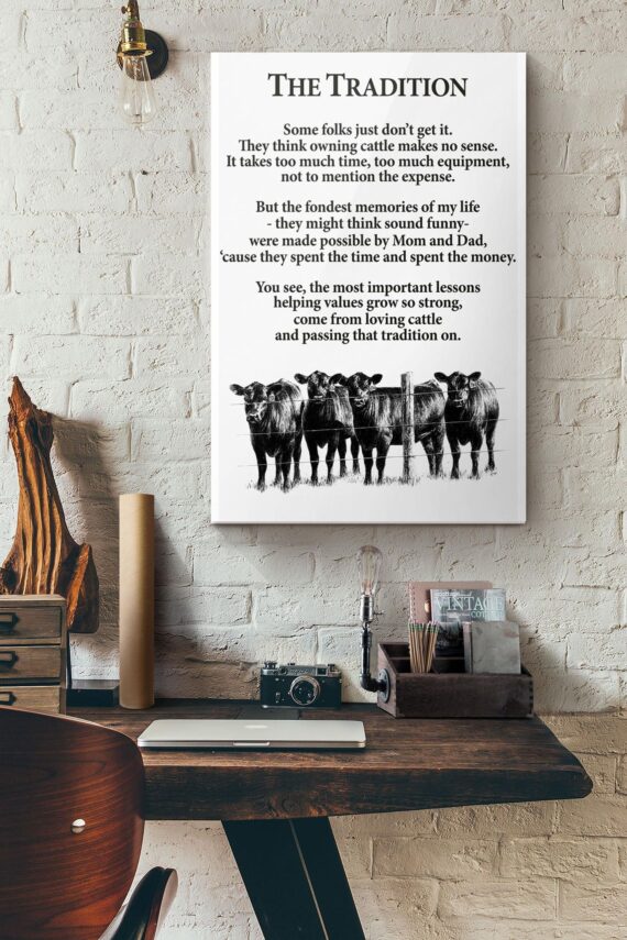 The Tradition Cow Poem Poster