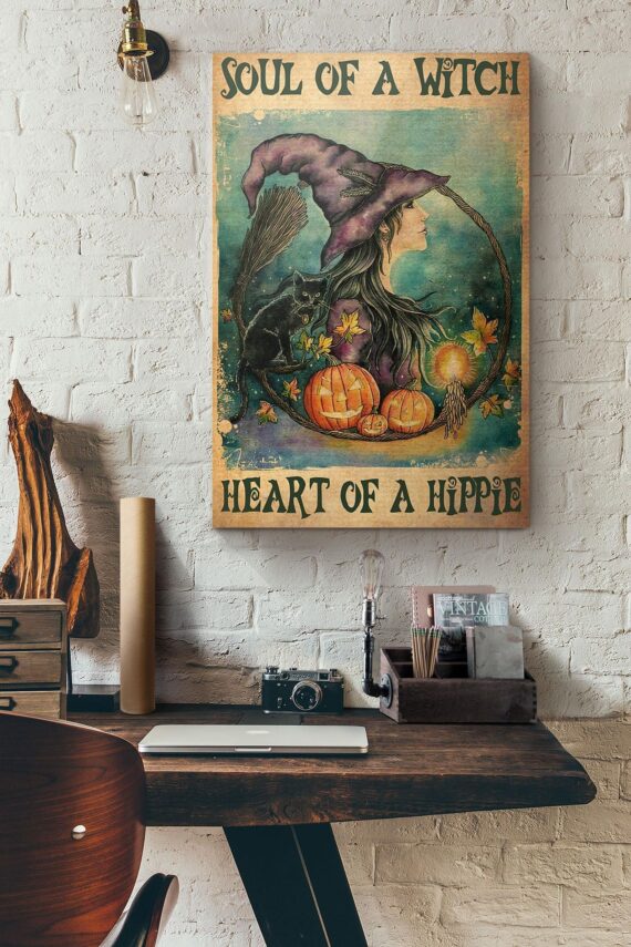 Halloween Witch Soul Of A Witch Heart Of A Hippie Poster