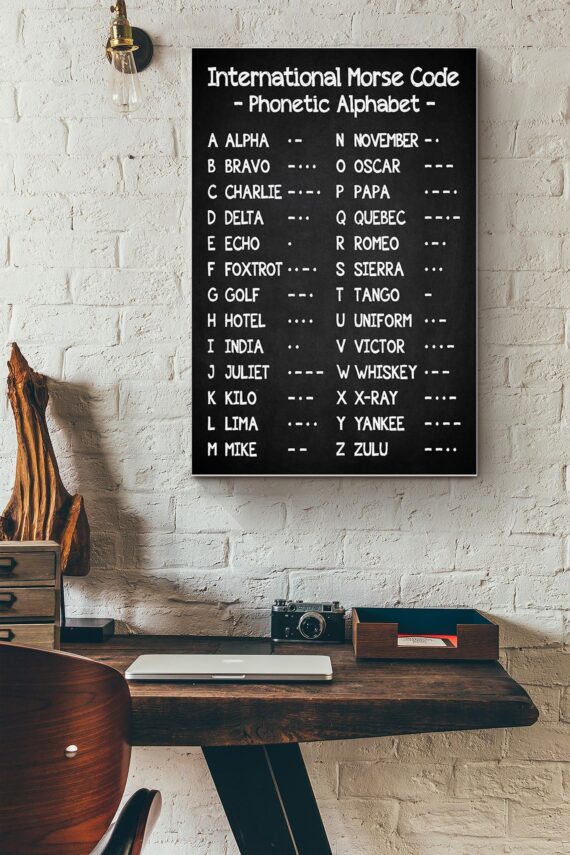 International Morse Code Phonetic Alphabet Poster Daymira™ Wear For