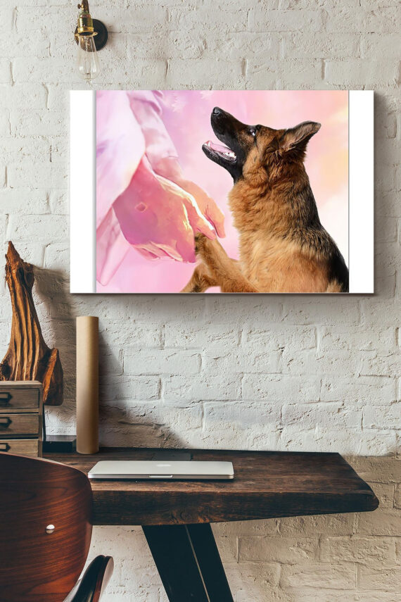 German Shepherd Dog God Welcome To Heaven Poster