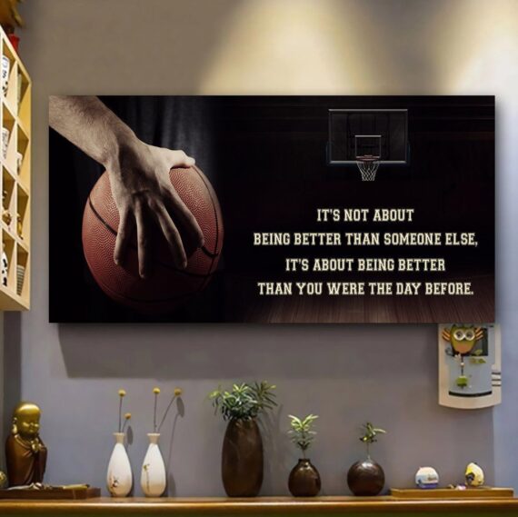 Basketball It's About Being Better Poster/Canvas