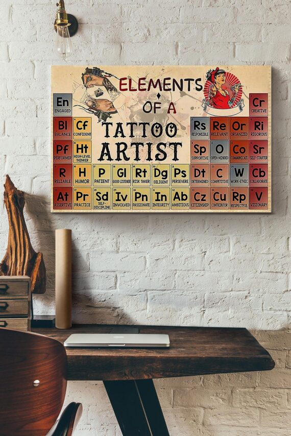 Tattoo Elements Of A Tattoo Artist Poster – Daymira™ Wear For Everyday ...