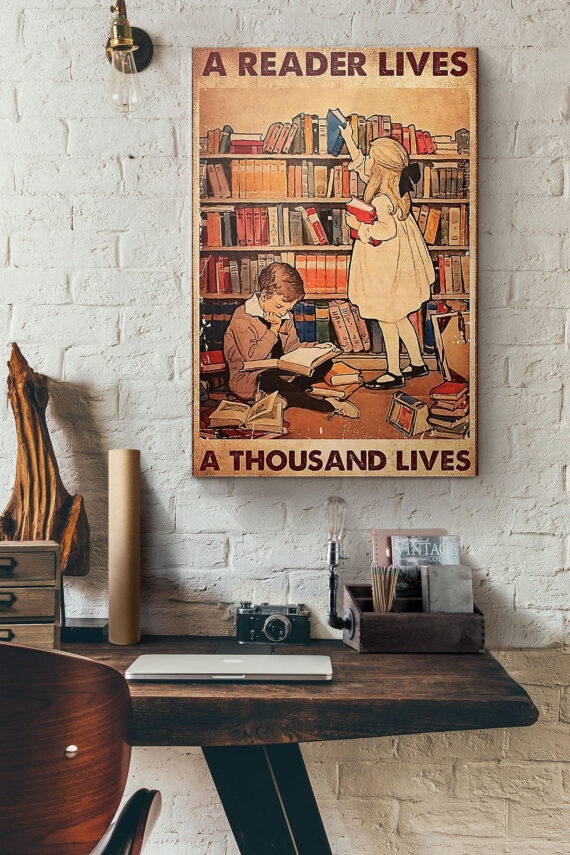 Librarian A Reader Lives A Thousand Lives Poster – Daymira™ Wear For ...