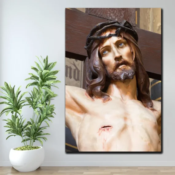 Jesus on the Cross Wall Art Canvas - Daymira store