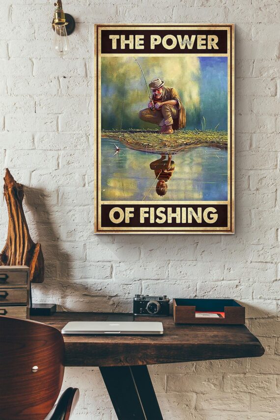 The Power Of Fishing Old Man Go Fishing Posterf Fishing Poster ...