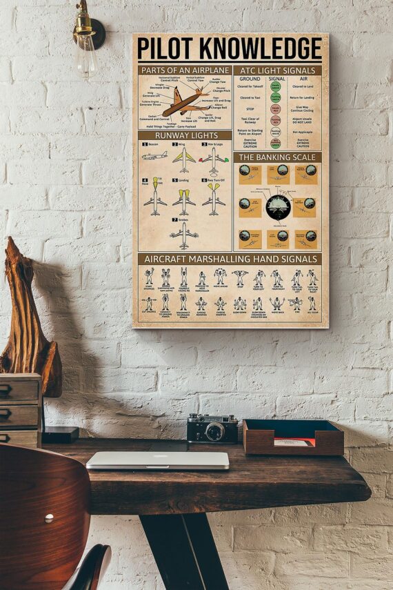 Pilot Knowledge Airplane Handouts Poster