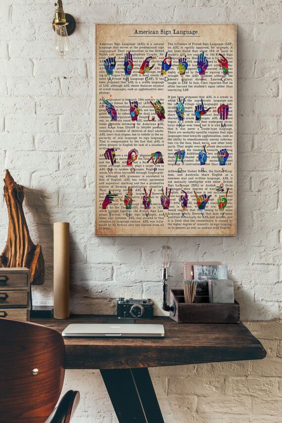 American Sign Language Poster – Daymira™ Wear For Everyday Pleasant