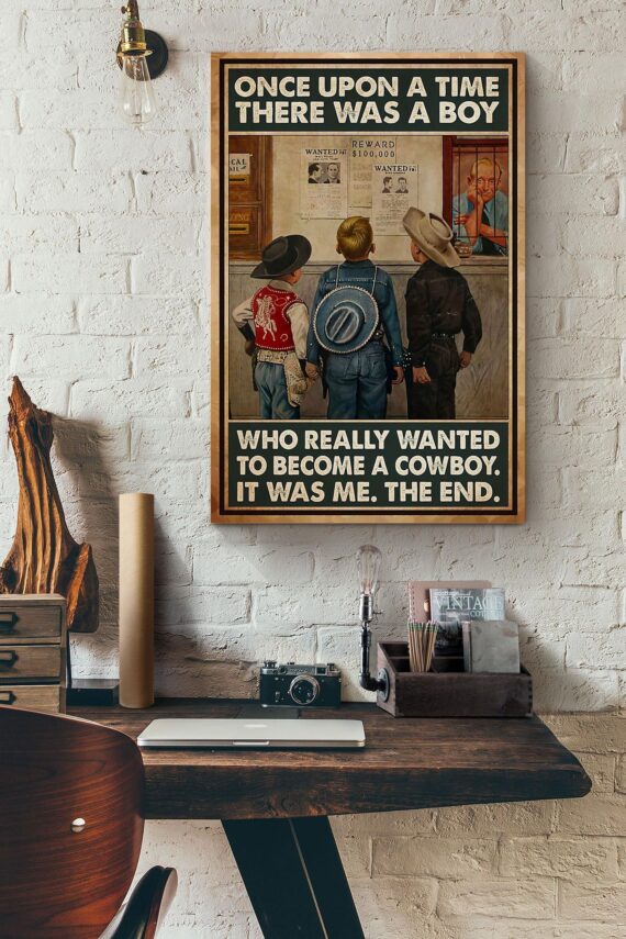 A Boy Who Really Wanted To Become A Cowboy Poster – Daymira™ Wear For ...