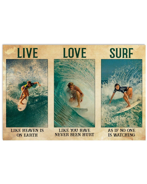 Live Like Heaven Is On Earth Horizontal Poster