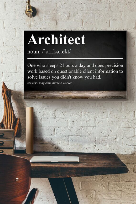 Architecture Architect Definition Poster Daymira™ Wear For Everyday