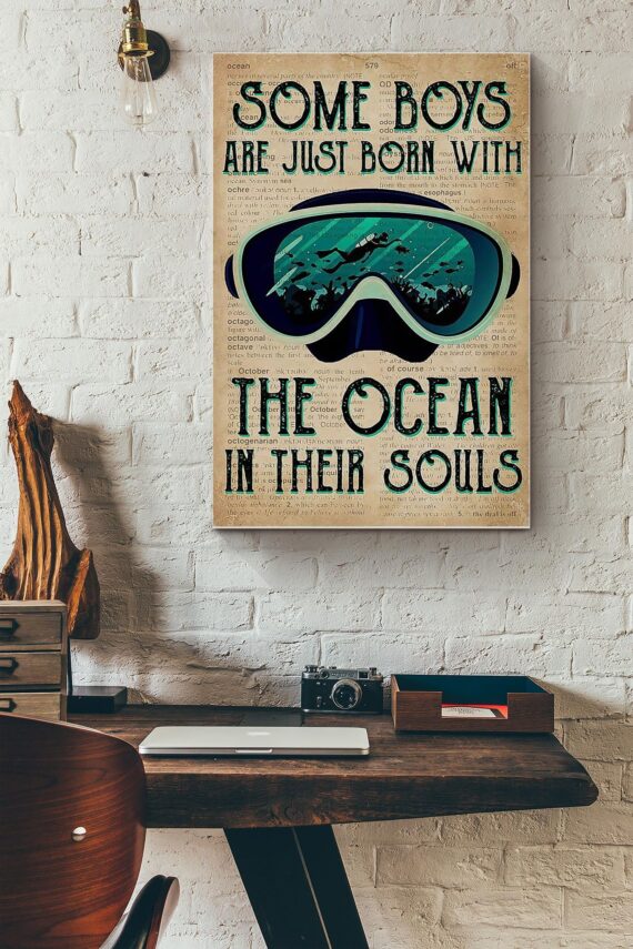 Scuba Diving Boys Poster