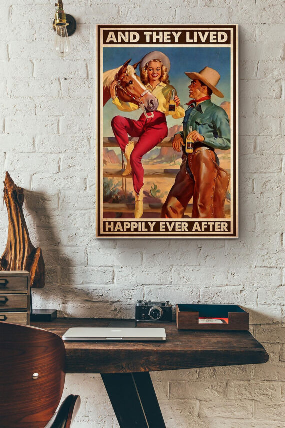 Cowboy Couple They Lived Happily Ever After Poster