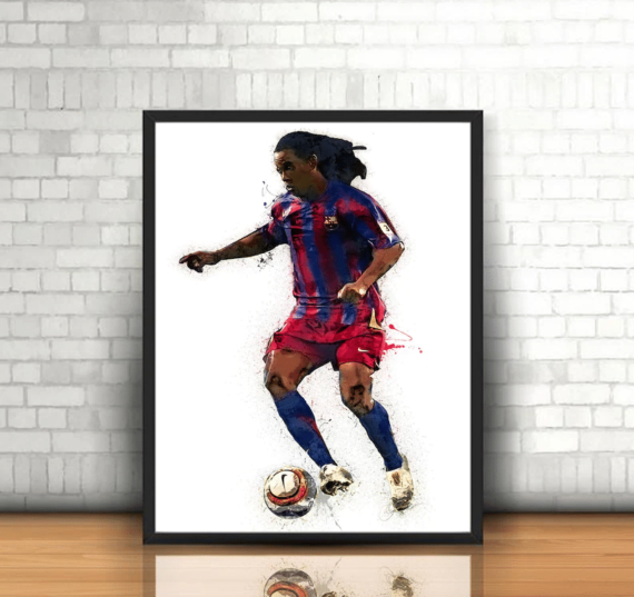 Ronaldinho Wall Art Canvas Home Decor Daymira Store Daymira™ Wear