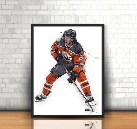 Connor McDavid Wall Art Canvas Home Decor - Daymira Store