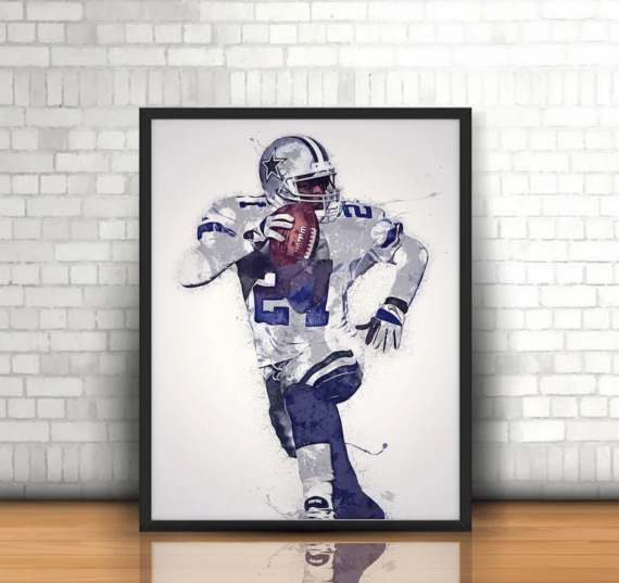 Deion Sanders Wall Art Canvas Home Decor - Daymira Store