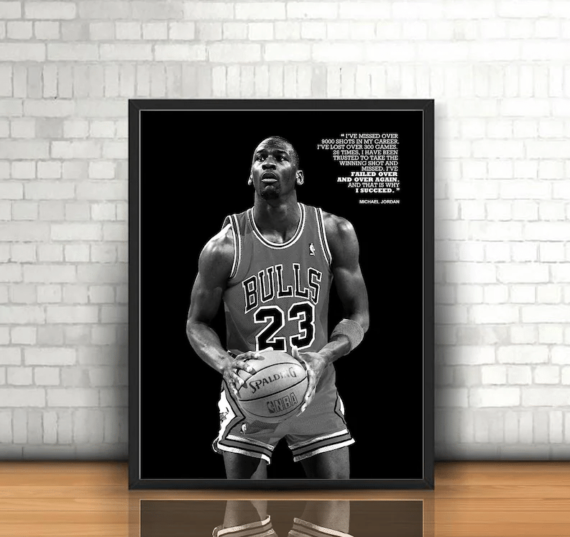 Michael Jordan Wall Art Canvas Home Decor - Daymira Store