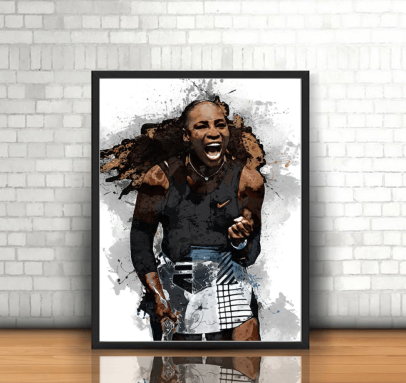 Serena Williams Wall Art Canvas Home Decor - Daymira Store