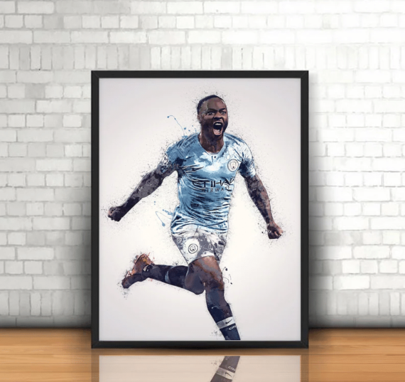 Raheem Sterling Wall Art Canvas Home Decor - Daymira Store