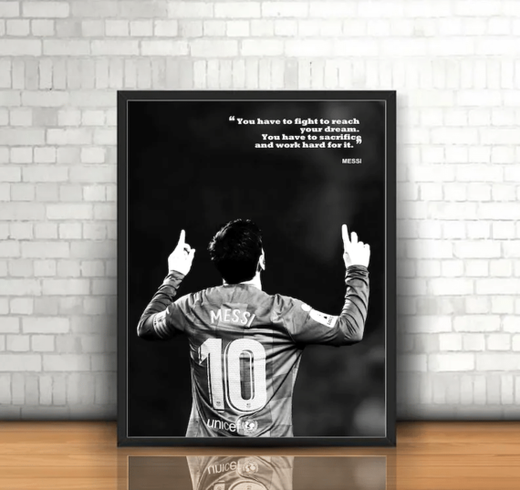 Messi Wall Art Canvas Home Decor - Daymira Store