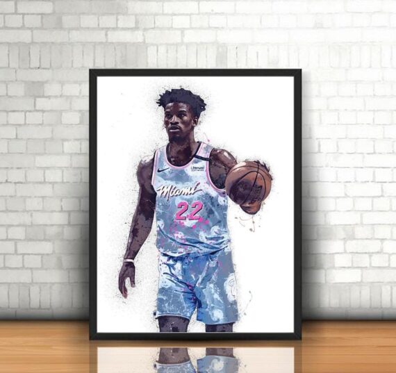 Jimmy Butler Wall Art Canvas Home Decor - Daymira Store