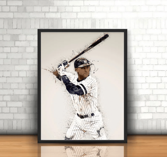 Derek Jeter Wall Art Canvas Home Decor - Daymira Store