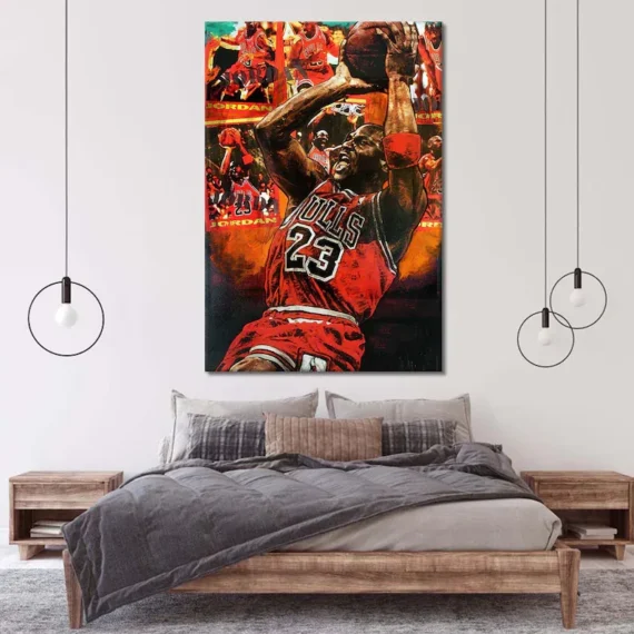 Michael Jordan Wall Art, Michael Jordan Print Home Decor Canvas Daymira™ Wear For Everyday