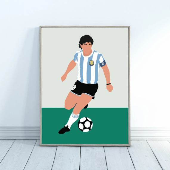 Diego Maradona Poster - Football Posters - Maradona Poster - Maradona Print - Football Prints