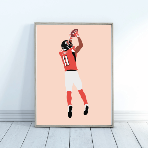 Julio Jones Poster - Football Prints - NFL Poster - Julio Jones Print - Football Posters