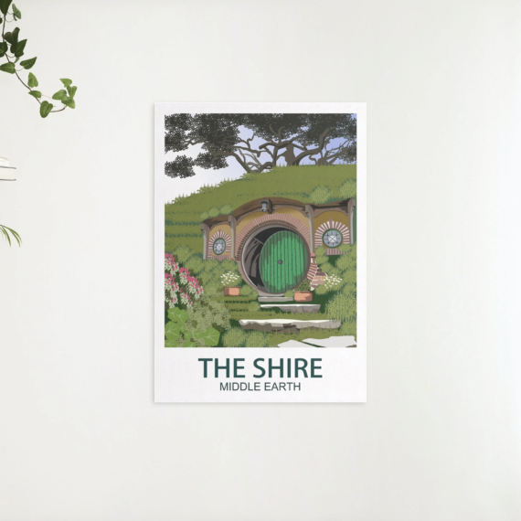 The Shire Lord of the Rings Print - Lord of the Rings Poster - Lord of the Rings Print - The Shire Print - Lord of the Rings Gifts